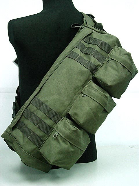 Airsoft rifle Molle Bag Tactical Shoulder Sling Go Pack Gym Hiking